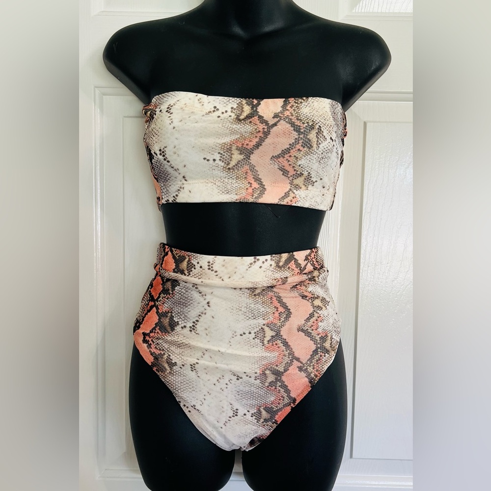 Fashion Nova Island Charmer Cheeky 3 Piece Swimsuit Set